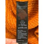 Topshop  Burnt Orange Mock Neck Sweater Womens Size L Rust Textured Knit Cozy Photo 6