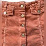 Hot Kiss Y2K Mini Skirt. Corduroy. Pink/Rose Button front. Women’s / Juniors Photo 1