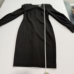 Calvin Klein Black Slit Sleeve Stretch Crepe Sheath Dress Size 6 Photo 8