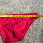 Hollister Ruffled Waistband Bikini Tankini Bottoms Women's Size Medium Red Photo 5
