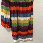 Judith March  Retro One Balloon Sleeve Crochet Rainbow Dress Women’s, Size M Photo 2