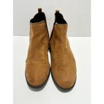Primark Boots Slip On Faux Suede Pointed Toe Low Heeled Ankle Booties Tan 9 Photo 4