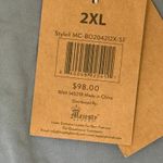 Born‎ Notch Collar Gray Blue Pajama Set Sz 2XL White Piping Detail Comfy Soft Photo 8