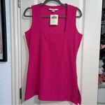 Boston Proper NWT Sleeveless Square Neck Tank in Cabaret Pink Photo 1