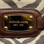 Michael Kors HAMILTON ZEBRA PRINT BROWN IVORY EW LARGE SATCHEL NWT RETAIL $368 Photo 2