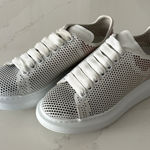 Alexander McQueen  oversized dotted cut out sneakers Photo 0