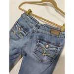 Vigoss Womens Straight Leg Jeans Blue Light Wash Distressed Stretch Juniors 5/6 Photo 3