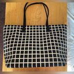 Kate Spade  New York Black & White Basket Weave Tote Photo 1