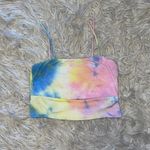 Final Touch Rainbow Tie Dye Crop Tank Top Photo 0