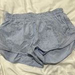 Lululemon Blue and Grey speed up shorts 2.5” Photo 0