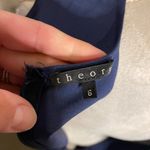 Theory  Wool Blend Blue Round Neckline KneeLength Sleeveless Shift‎ Dress Size 6 Photo 3