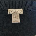 Art & Soul black and gold striped lightweight sweater Photo 1