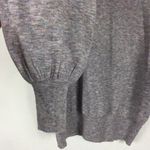 Anthropologie Ella Moss Maggie Heather Grey Puff Sleeve Knit Sweater Small Photo 10