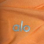 Alo Yoga  Women's Orange Sleeveless Yoga Workout Athletic Crop Tank Top Size S Photo 2