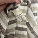 Free People  Women’s Monday Stripe Midi Dress Linen Cotton Size Small Photo 5