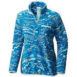 Columbia Women's Small Blue Mountain Side Aztec Printed Pullover Jacket Photo 0