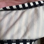 Merona Black & White Striped Drape One Piece Suit Photo 5