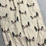 Garnet Hill Beige Cream Flannel Golf Theme 100% Pima Cotton Pajama Pants Large Photo 1