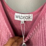 Wildfox  pink ribbed tank size Large NWT Photo 1