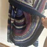 Anthropologie Rosie Neira Knit Striped Metallic Cocoon Cardigan Size Small Photo 5