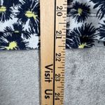 St. John Sport Womens M White Navy Yellow Daisy Print 3/4 Sleeve Stretch Medium Photo 9