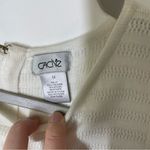 Cache Ivory Knit Crochet Sleeve Dress Size Medium Photo 5