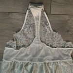 Victoria's Secret Victoria’s Secret‎ Gold Shimmer Lace Thong Bodysuit Teddy Size Medium Photo 7
