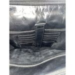 Perlina PERILINA BLACK LEATHER‎ BACKPACK  9x11x3" Photo 4