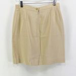 Giorgio Armani  Vintage Wool Tan Beige Two Piece Jacket and Skirt Suit Set Photo 9