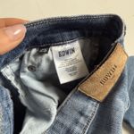 Edwin Anthropologie Elin Crop Straight Jeans Size 25 Wavelength Wash Slim Blue Photo 3