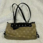 Dooney & Bourke ‎ Signature Canvas Leather Purse Vintage DB Brown Shoulder Bag Photo 0