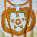 American Vintage Crochet Star Vest Orange Multi - M NWT Photo 11