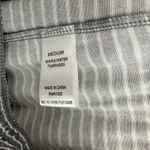 NWT size medium gray white striped jogger sweats pajama bottoms pants tie‎ waist Photo 4