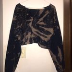 Cropped Acid Washed Sweatshirt Size M Photo 1
