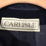 Vintage Blue Velvet Boho Chic Streetwear Fitted Edwardian Puff Sleeve Large Photo 9