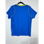 Reebok  Workout Ready Collection Women's Size XL Blue Short Sleeve V-Neck T Shirt Photo 3