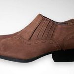 ELLEMENNO Rodeo Women's Brown Leather Western Style Ankle Boots Size 8 | EUC Photo 1