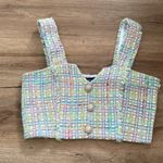 Generation Love NWOT  Maureen Tweed Boucle Crop Top in Rainbow sz S Photo 1