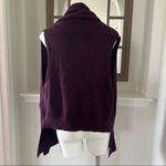 Donna Karan  Wool Ribbed Kinit Cardigan in Purple, Size M/L New w/Tag Photo 2