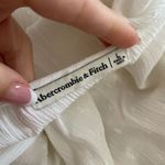 Abercrombie & Fitch Abercrombie‎ & Fitch Swiss Dot Cinched Waist Tiered Mini Dress Sz Large White Photo 3