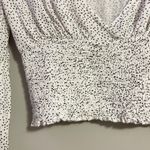 Urban Outfitters spotted Long Sleeve V Neck Crop Top Size S P Photo 4