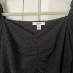 Renvy Jacquard Peplum Top Black Long Sleeve Size XS Photo 2