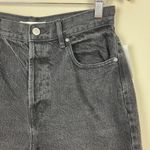 PacSun NEW Dad Jean Shorts Womens 28 Black High Rise Cut Off Button Fly Denim Photo 5