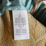 Forte Forte Sirena Floral Flower Jacquard Crepe Satin Yellow Jogger Pants Small Photo 2