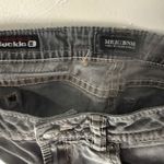 Mek Denim Women's Gray Bootcut Jeans Embellished Pockets Size 27 Western Buckle Photo 10