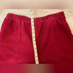 VTG Fox Collection Magenta Pink Elastic Waist High Rise Corduroy Pants Size 16 Photo 6
