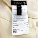 ESCADA Cream Gold Wool Belted Dress Pants Size 10 Photo 2