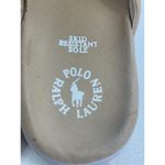 Ralph Lauren Polo  Women's Cross Strap Sandals Slides Beige Fabric Comfort 9 Photo 5