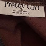 Brown vintage Y2K velvet mini skirt Size 25 inch waist Photo 5