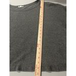 Day to Day  Gray Oversized Balloon Sleeve Textured Crop Peasent Top Size Large Photo 6